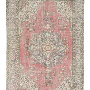 Vintage Oushak Teppich: 200x250, Türkischer Wollteppich