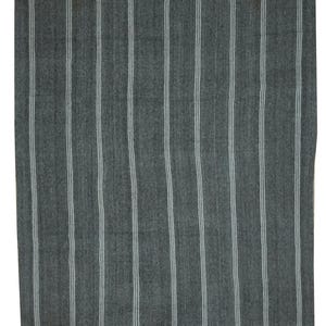 9x11 ft oversize gray rug, handmade striped organic kilim rug,  modern kilim rug, flatweave goat hair and cotton rug, bohemian kilim rug