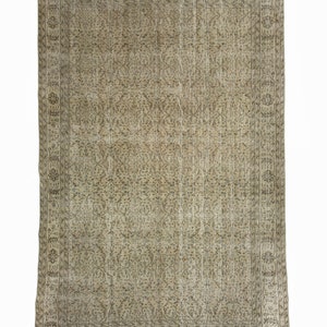 Turkish Rug, Vintage Oushak Rug,Chic Turkish Rug,Handmade Bohemian Carpet Rug, Anatolian Rug, Tribal Rug, 6,7&#39;&#39;x10,2&#39;&#39; Feet 205x312 cm