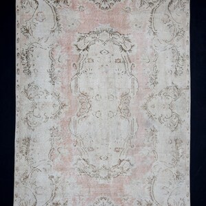 5,2&quot;x9&quot; Feet Oushak Rug,160x277 Cm Turkish Carpet Rug,Short Pile Knoting Woven Rug,Vintage Home Living Room Floor Decor Chic Carpet Rug.