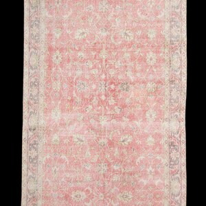 Handgeknüpfter Oushak Wollteppich: 1,5x2,5m Vintage Teppich aus der Türkei
