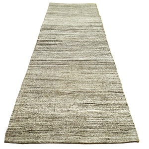 3x10 ft modern gray runner rug, goat hair and cotton handmade kilim runner rug, organic kilim runner rug, ecofriendly kilim runner rug