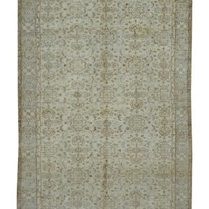 Oushak Rug, 5,6&#39;&#39;X9,1&#39;&#39; Feet 170X279 Cm, Soft Color Rug, Pastel Rug, Double Knot Rug, Turkish Rug, Vintage Rug, Chic Rug, Faded Rug