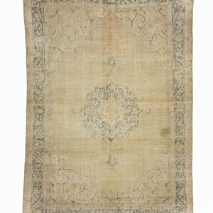 Oushak Rug, Turkish Rug, Turkish Carpet Rug, Bohemian Floor Rug, Vintage Rug, Decorative Floor Rug, Tribal Rug, 6,6&#39;&#39;x9,8&#39;&#39; Feet 202x297 cm