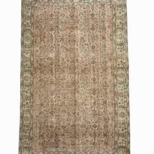 Turkish Rug, Vintage Oushak Rug,Chic Turkish Rug,Handmade Bohemian Carpet Rug, Anatolian Rug, Tribal Rug, 5,6&#39;&#39;x8,7&#39;&#39; Feet 170x265 cm