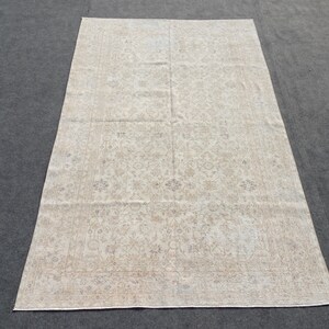 Vintage Oushak Teppich 160x240, Wolle & Baumwolle, Türkischer Teppich