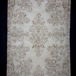 Do not miss THIS CHRISTMAS DEAL!!! Oushak Rug,6,4&quot;x11&quot; Feet 198x336 Cm,Chic Oushak Rug, Short Pile Living Room Rug, Lovely Oushak Carpet Rug
