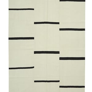 6x8 ft striped new turkish kilim rug, handmade kilim rug, minimalist kilim rug, modern kilim rug, bohemian kilim rug, anatolian kilim rug