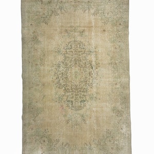 Colorful Oushak Rug, Turkish Rug, Carpet Rug, Pastel Floor Rug, Vintage Rug, Unique Floor Rug, Tribal Rug, 5,11&#39;&#39;x9,1&#39;&#39; Feet 182x278 cm