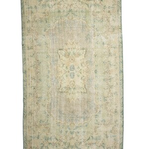 Oushak Rug, Soft Color Rug, Turkish Rug, Double Knot Rug, Decorative Rug, Vintage Rug, Chic Oushak  Rug,Boho Rug, 5,10&#39;&#39;x9,4&#39;&#39;Feet 180x288Cm