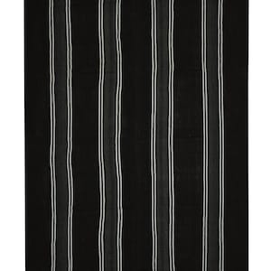 Large Striped Kilim Rug 7x12 ft - Turkish Vintage Flatweave