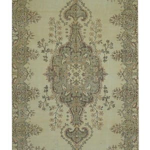 Turkish Rug,5.&quot;x8,5&quot; Feet 155x260 Cm Vintage Oushak Carpet Rug,Chic Soft Color Turkish Floor Rug,Handmade Bohemian Carpet Rug,Large Rug.