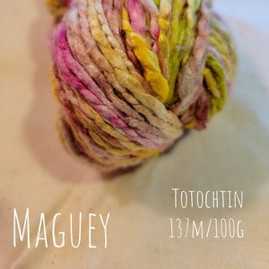 Totochtin - Maguey - 100% Mulberry Silk - 137m/100g - Bulky Weight