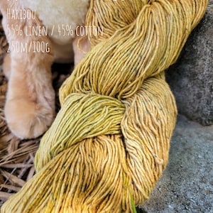 Haribou - An Exaltation of Larks - Linen/Cotton blend - 250m/100g - DK/Light Worsted Weight