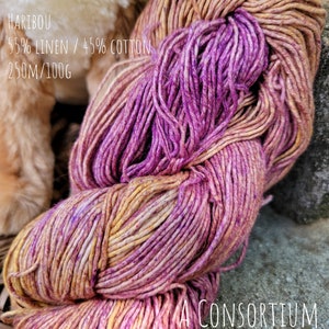 Haribou - A Consortium of Octopi - Linen/Cotton blend - 250m/100g - DK/Light Worsted Weight