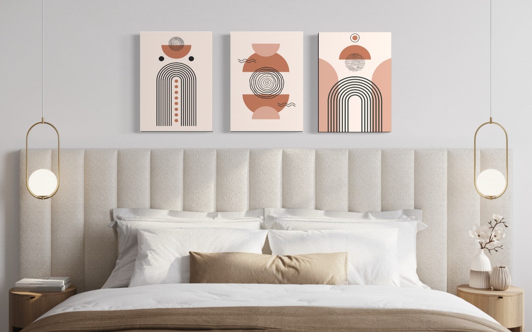 Mid-century Modern Abstract Boho Art Prints Set of 5 | Bauhaus ...