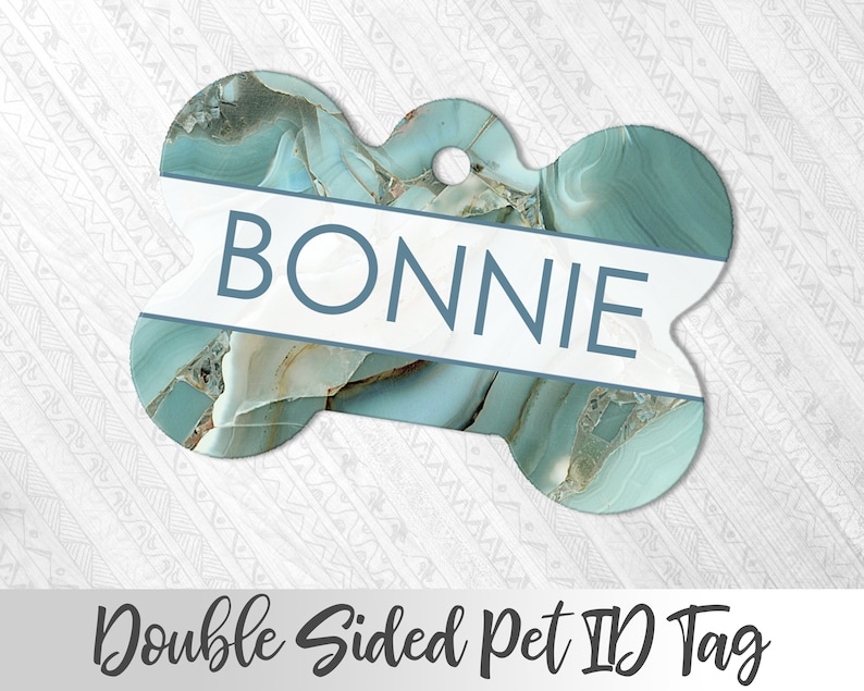 Custom Text Pet Tag Custom Dog Tag Cute Pet Tag Faux Marble Pet ID Tag Cat ID tag Dog Name Tag Girly Pet Tag Personalized Pet ID tag
