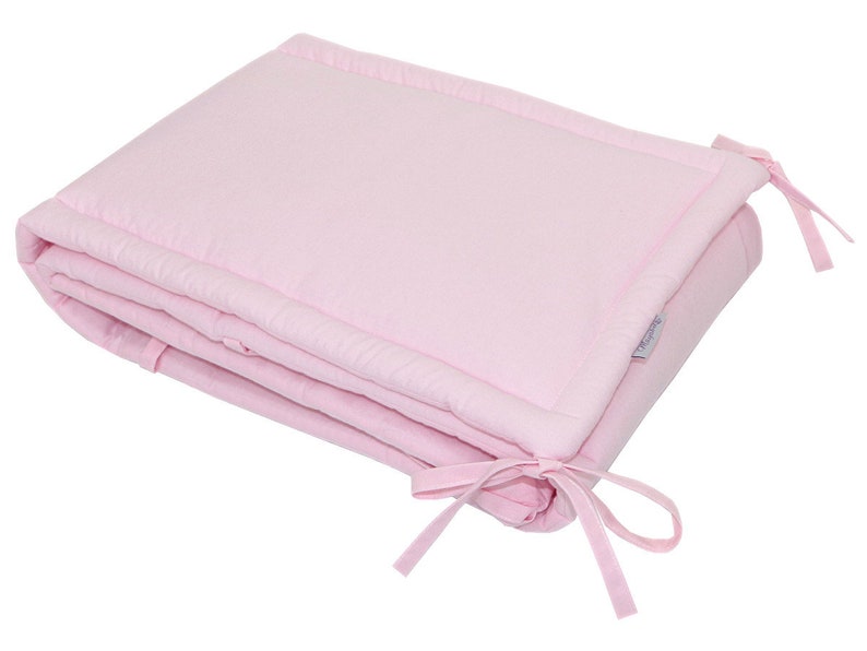 Cotton Crib Bumper for a Girl Baby Bed Protector Cot Bumper Etsy