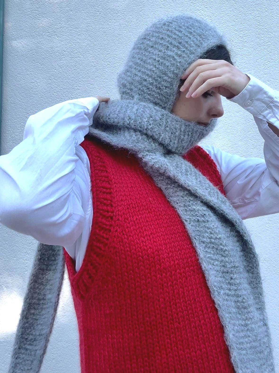 Sophie hood 編み図 - Etsy 日本