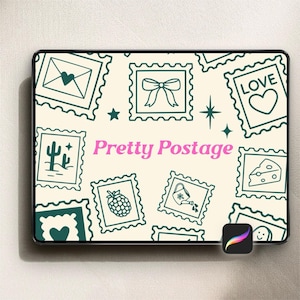 50 jolis pinceaux de timbres-poste pour procréer - TÉLÉCHARGEMENT NUMÉRIQUE
