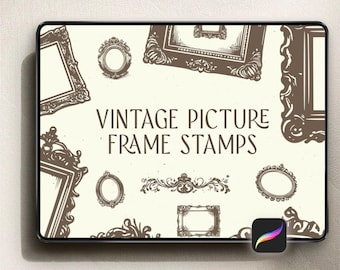 40 tampons de cadre photo vintage pour procréer - TÉLÉCHARGEMENT NUMÉRIQUE