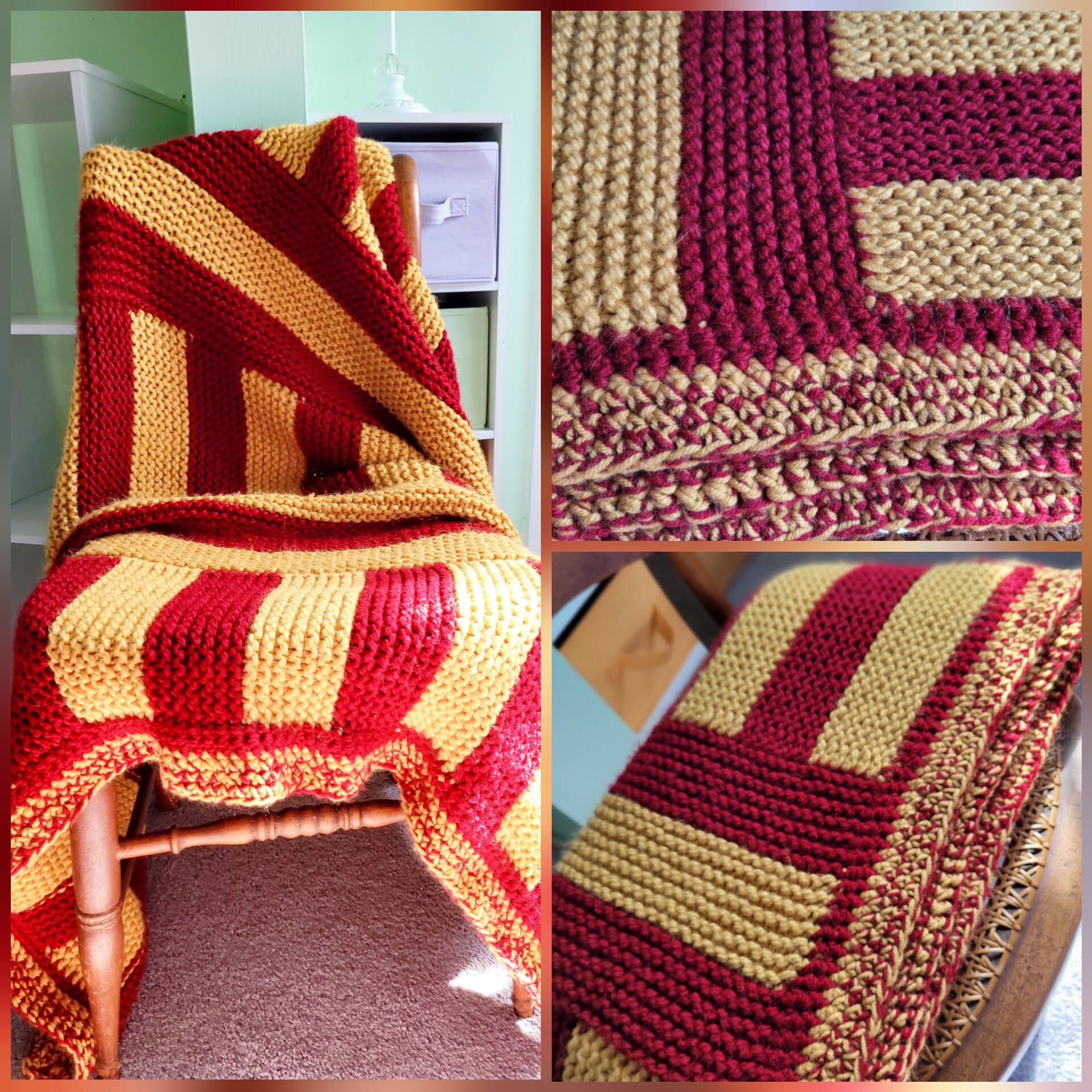 Striped Blanket Etsy