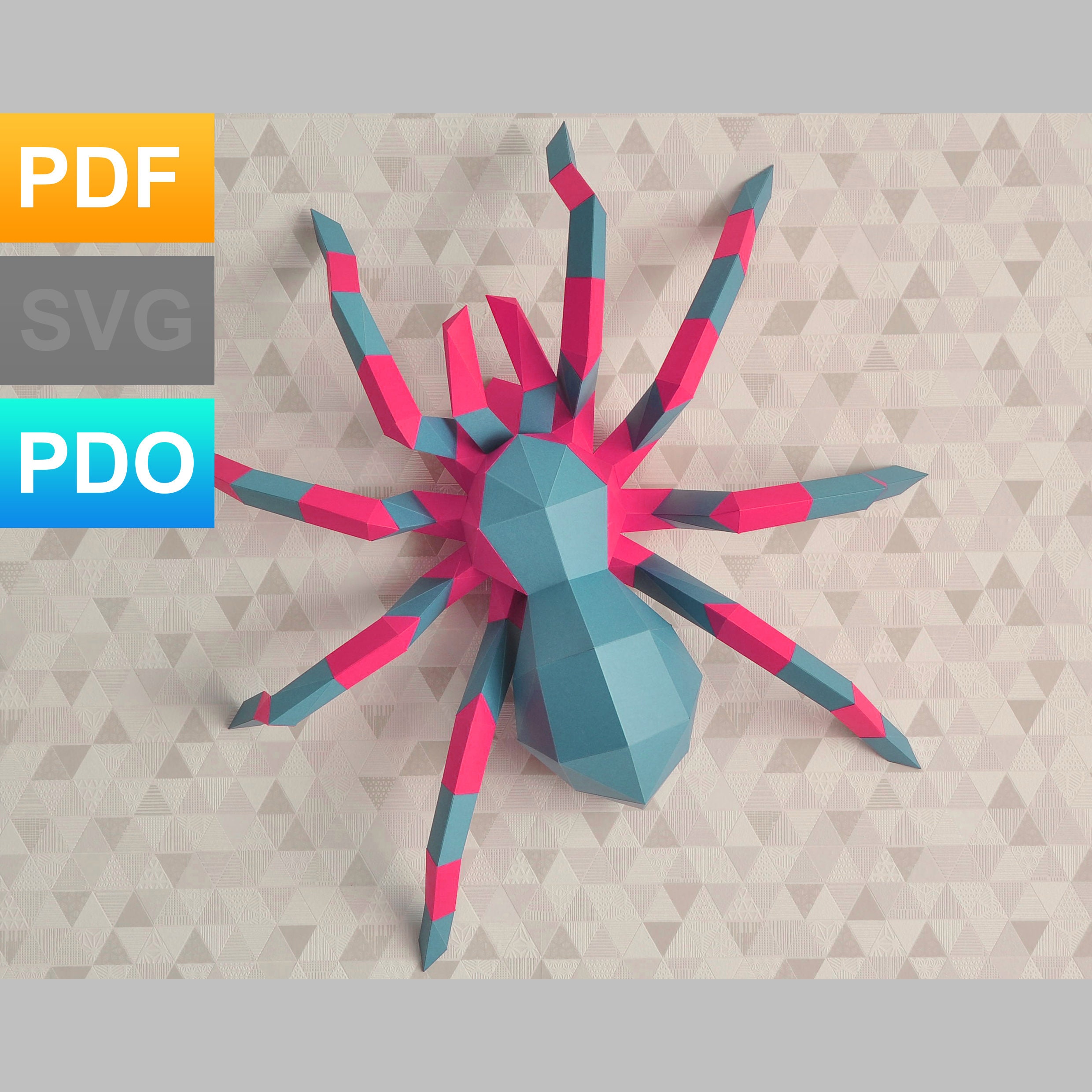 Spiderman Busto, Spiderman Low Poly, Papercraft, PDF Template, Paper Model,  Sculpture, 3D Puzzle, Polygonal Model. -  Hong Kong
