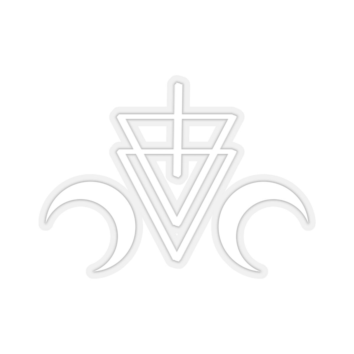 Lunar Geometry Crescent Moons Rune Kiss-cut Stickers - Etsy