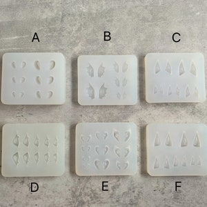Miniature dolls chibi crafting ears mold 6 design ear silicone soft molds for polymer clay ob11