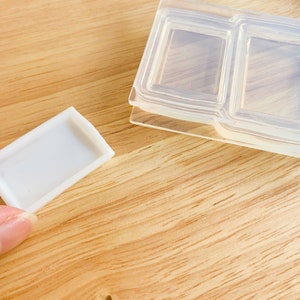 Molde em miniatura para casa de bonecas 3D bandeja de madeira diy molde macio de silicone para artesanato em resina/argilas de polímero