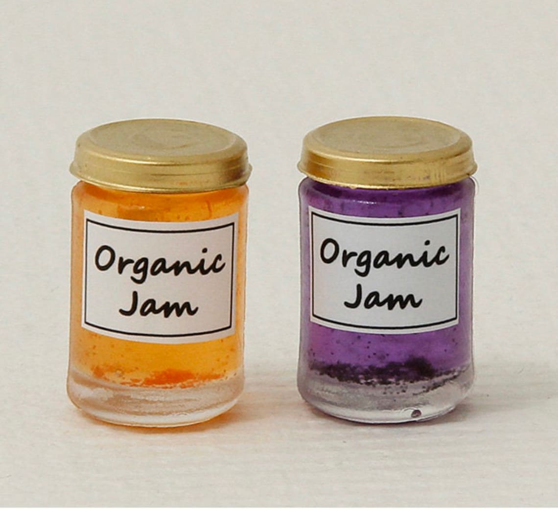 Miniature Mold Dollhouse 3D Round Jam Jar With Lid Diy Craft Etsy