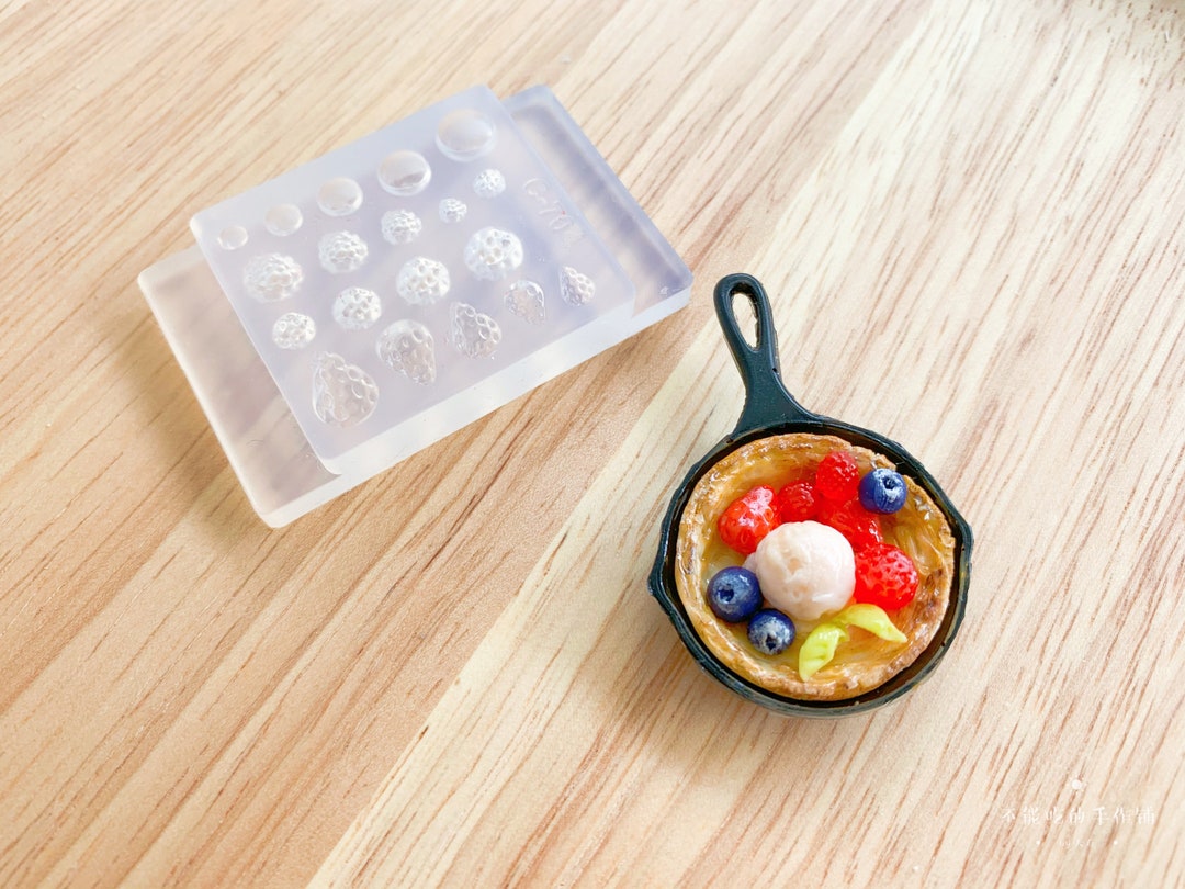 Miniature Dollhouse 3D Strawberry/blueberry/raspberry Combine Fruits