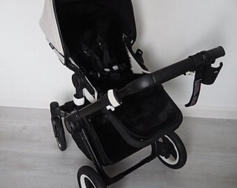 black sheepskin pram liner