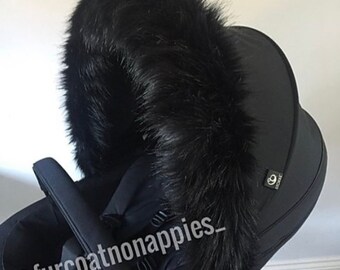 fur pram hood accessory