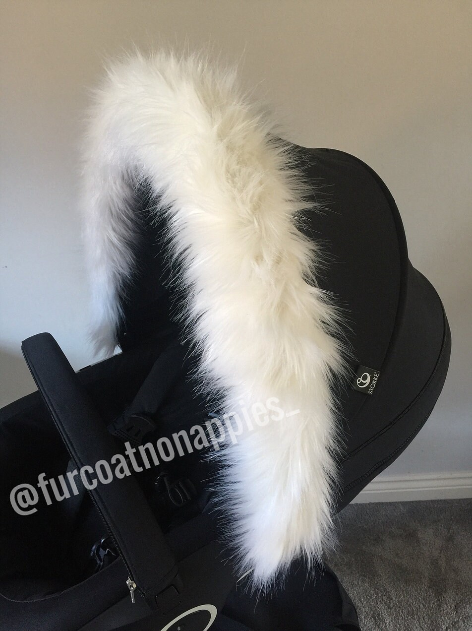 white pram fur