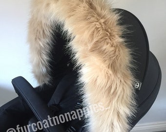 egg pram fur trim