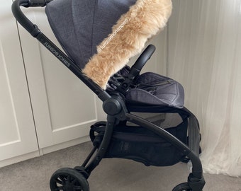Bugaboo Bee, Bee + , Bee 3 Hood faux fur trim for pushchair fit all models  : 
