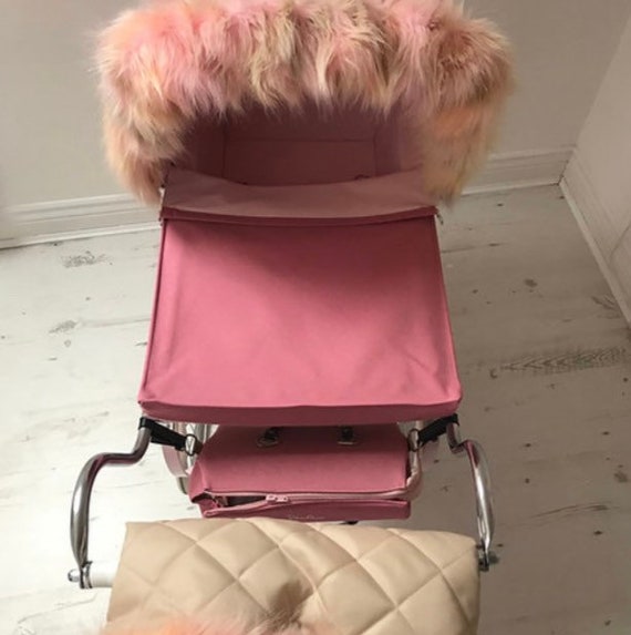 Buy Unicorn Dolls Pram Hood Fur/ Handmuff Online in India - Main Image
