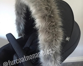 blue pram fur