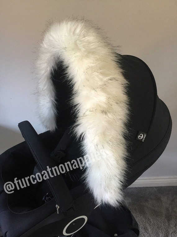 white pram fur