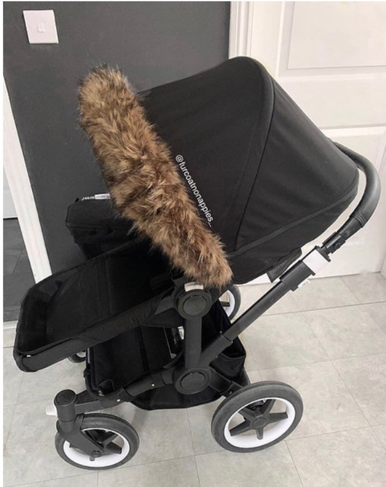 Cappuccino Faux Fur Pram Hood Trim Etsy