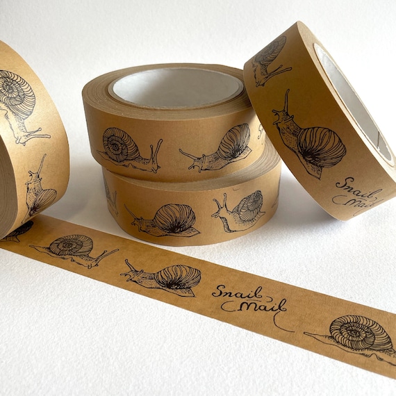 Kraft Paper Tape Snail Mail Paper Packing Tape Eco-friendly Packaging Tape  Sustainable Eco Packaging 