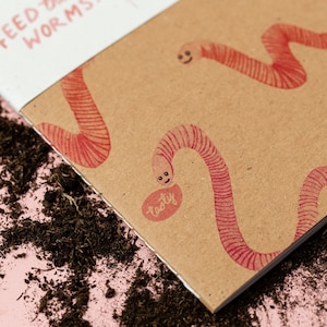 Feed The Worms Compostable Notebook