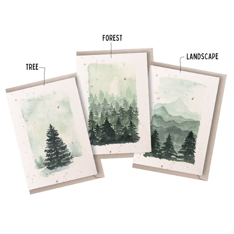 Ruby & Bo Winter Forest Plantable Christmas Card