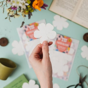 Fiori di carta piantabili / Fiori di carta con semi / Regali ecologici / Semi per api