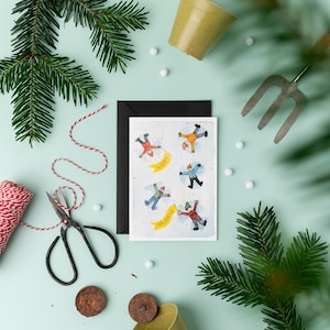 Cartão de Natal Snow Angels Plantable | Cartões de Natal artesanais
