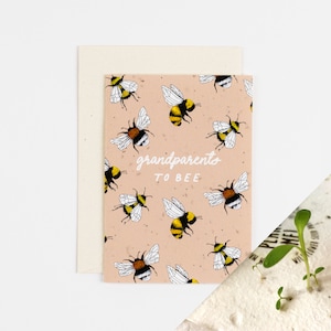 Tarjeta de semillas para futuros abuelos / Tarjeta plantable para nuevos abuelos / Tarjeta para nuevos nietos