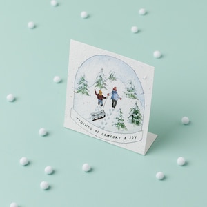 Carte de Noël à planter Comfort & Joy | Carte de Noël Stand Up A6