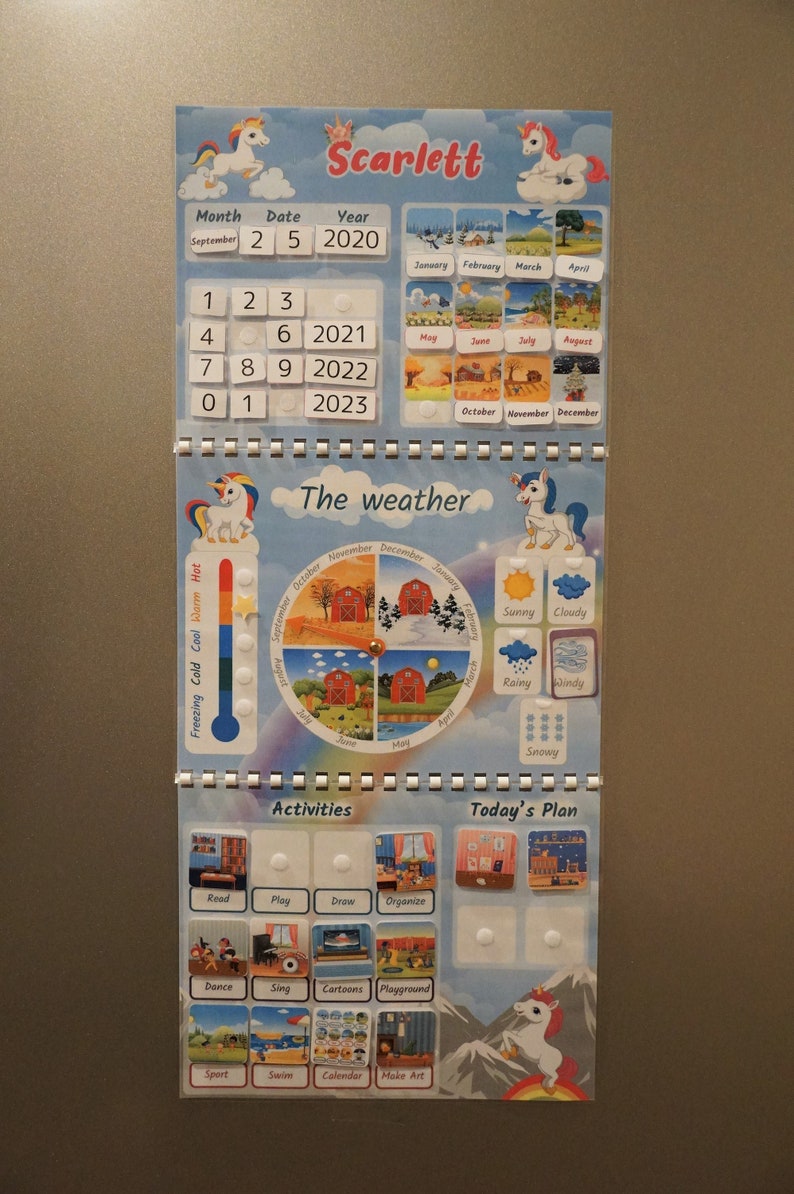 Custom Calendar for Kids Personalized Kids Calendar Daily - Etsy