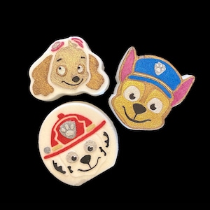 Cartoon Bath Bombs, Bath Bombs for Kids, Kid Bath Bombs, Set of 3 Bath Bombs, Dog Bath Bombs, Gift for Kids, Bath Fizzies, Bath Bombs